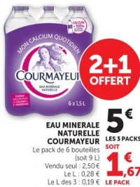EAU MINERALE NATURELLE COURMAYEUR