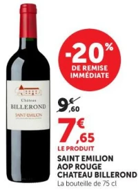 SAINT EMILION AOP ROUGE CHATEAU BILLEROND