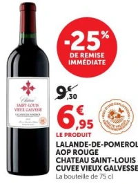 LALANDE-DE-POMEROL AOP ROUGE CHATEAU SAINT-LOUIS CUVEE VIEUX GALVESSE