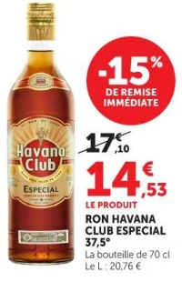 RON HAVANA CLUB ESPECIAL 37,5°