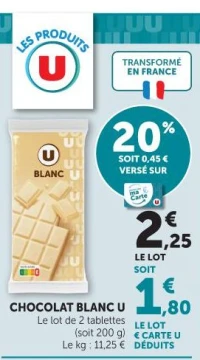 CHOCOLAT BLANC U