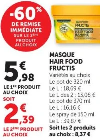 MASQUE HAIR FOOD FRUCTIS