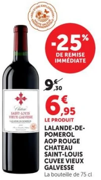 LALANDE-DE- POMEROL AOP ROUGE CHATEAU SAINT-LOUIS CUVEE VIEUX GALVESSE