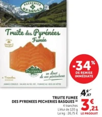 TRUITE FUMEE DES PYRENEES PECHERIES BASQUES