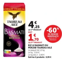 RIZ LE BASMATI DU PENJAB TAUREAU AILE