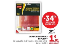 JAMBON SERRANO ESPUNA