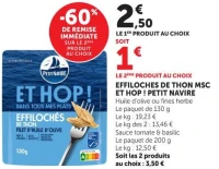 EFFILOCHES DE THON MSC ET HOP ! PETIT NAVIRE