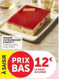 FRAISIER OU FRAMBOISIER 6 PARTS(1)(B)