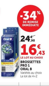 BROSSETTES PRO 1 ORAL B