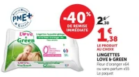 LINGETTES LOVE & GREEN