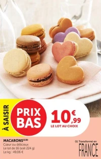 MACARONS Coeur ou délicieux
