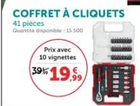 COFFRET À CLIQUETS 41 pièces