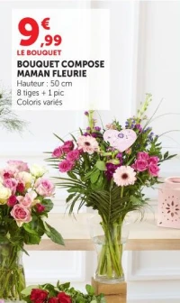 BOUQUET COMPOSE MAMAN FLEURIE