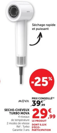 SECHE-CHEVEUX TURBO MOVA