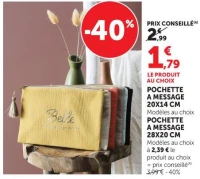 POCHETTE A MESSAGE 20X14 CM