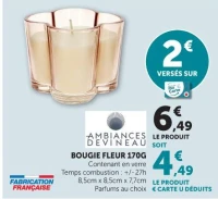 BOUGIE FLEUR 170G