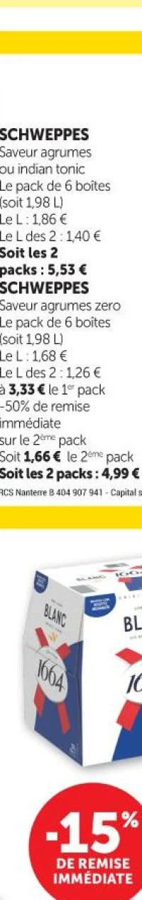EAU AROMATISEE JOKER Citron citron vert ou pêche passion ou fraise framboise La bouteille de 75 cl