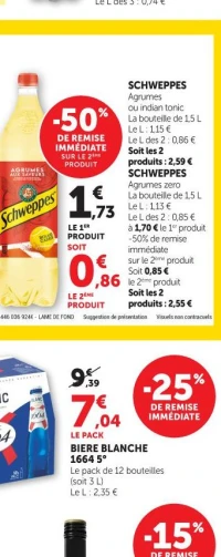 SPRITE La bouteille de 1,25 L