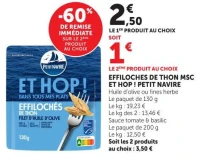 EFFILOCHES DE THON MSC ET HOP ! PETIT NAVIRE