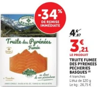 TRUITE FUMEE DES PYRENEES PECHERIES BASQUES