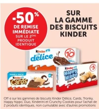 LA GAMME DES BISCUITS KINDER