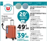 VALISE À ROULETTES U 53 CM