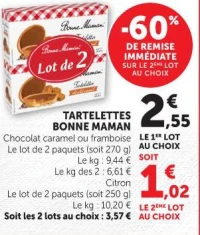 TARTELETTES BONNE MAMAN