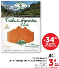 TRUITE FUMEE DES PYRENEES PECHERIES BASQUES