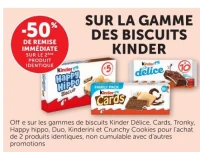 GAMME DES BISCUITS KINDER