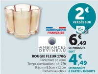 BOUGIE FLEUR 170G