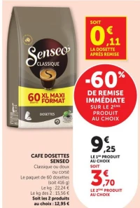 CAFE DOSETTES SENSEO