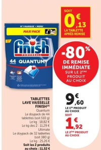 TABLETTES LAVE VAISSELLE FINISH