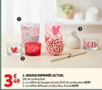 BOUGIE IMPRIMÉE ACTUEL