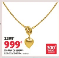 COLLIER OR 750 MILLIÈMES