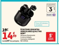 ÉCOUTEURS SEMI INTRA AURICULAIRES Q1342 TWS NOIR(1)