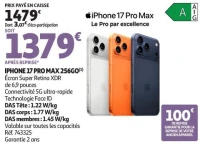 IPHONE 17 PRO MAX 256GO