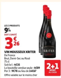 VIN MOUSSEUX KRITER De France