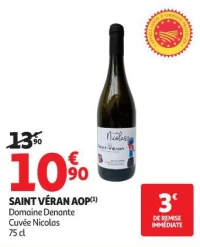 SAINT VÉRAN AOP(1) Domaine Denante Cuvée Nicolas 75 cl