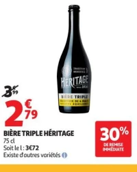 BIÈRE TRIPLE HÉRITAGE