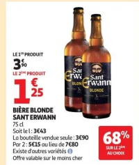 Bière blonde SANT ERWANN