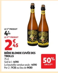 Bière blonde cuvée des TROLLS