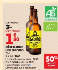 Bière blonde HELLEMUS bio