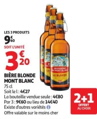 Bière blonde MONT BLANC