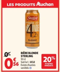 Bière blonde sterling