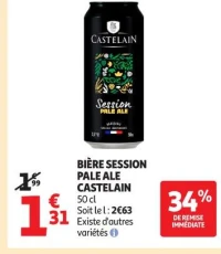 Bière session pale ale castelain