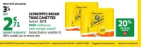 SCHWEPPES INDIAN TONIC CANETTES