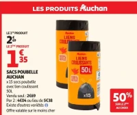 SACS POUBELLE AUCHAN