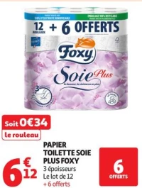 PAPIER TOILETTE SOIE PLUS FOXY