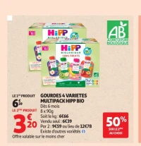 GOURDES 4 VARIETES MULTIPACK HIPP BIO