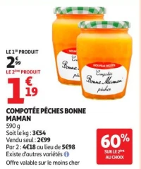 COMPOTÉE PÊCHES BONNE MAMAN